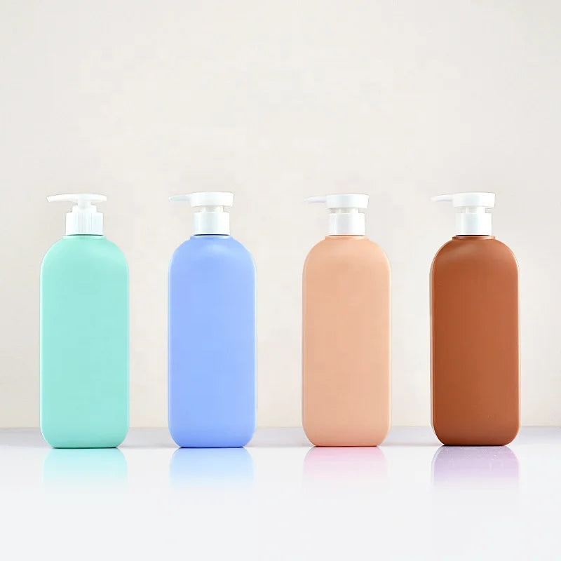 500ML HDPE Pink Lotion Bottle Packaging for Body Lotion Empty Shampoo Cosmetic Bottle