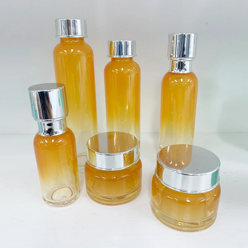 50g 40ml 80ml 100ml 120ml Luxury Cosmetic Packaging Glass Airless Pump Lotion Bottle