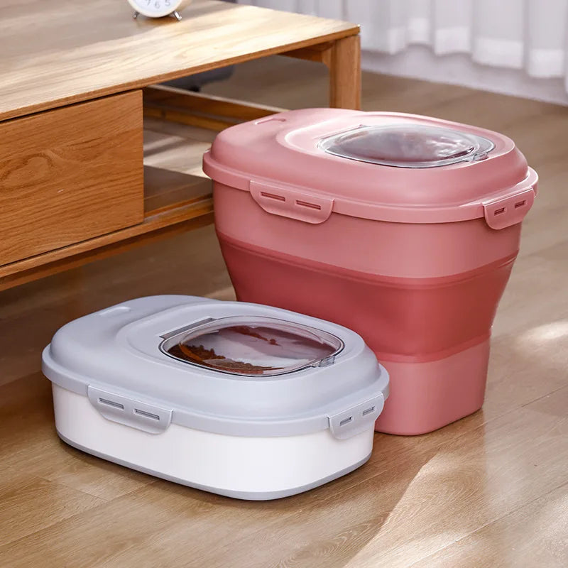 Proof Large Capacity 25L Eco-Friendly Injection Square Plastic Folding Food Container Multifunctional Storage Bucket