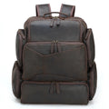 Factory Supply Wholesale Real Leather Laptop Computer Crazy Horse Leather Backpack Rucksack Knapsack Genuine Leather Backpack