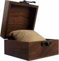 Solid Wood Watch Gift Box with Lid Square Crate Storage Case for Display Art Style Wooden Rack for Souvenirs and Decoration