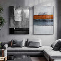 Nordic Abstract Gray Wall Art Modern Pictures Poster and Print Wall Decoration Painting for Living Room Bedroom Aisle Home Decor
