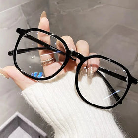 Big Frame Vintage Design Cheap Light TR90 Transparent Optical Frames 2024