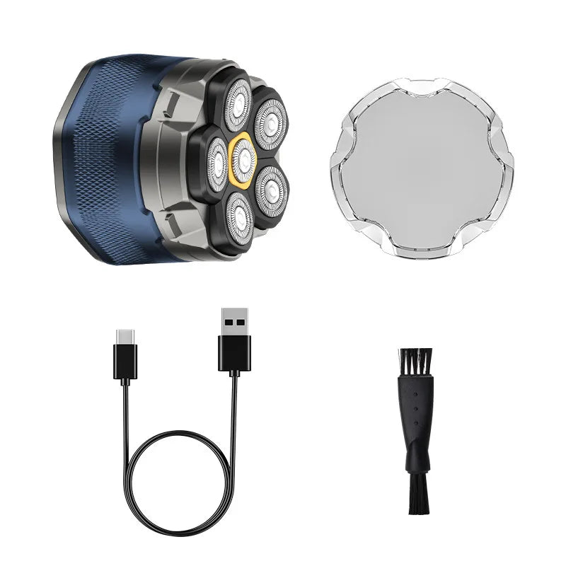 SOLIMPIA FK-8750  Wet/Dry Bald Head Shaver Flex Blades for a Close Shave Cordless Rechargeable Effortless Head Shaving