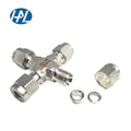 HAL-LOK SKTS-4 Swagelok Replacement Stainless Steel 4-Way Tube Fitting Connector Union 20mm 25mm Polished Cross Equal High