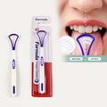 Wholesale Silicone Oral Tongue Cleaner Scraper Fresh Breath Coated Toothbrush Hygiene Care Tool Oral Cleaner Brush
