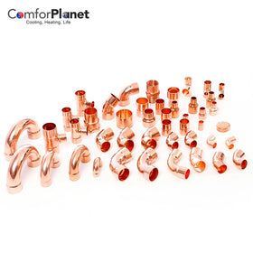Three Way Elbow Plumbing Refrigerator and Air Conditioning Copper Pipe Fittings
