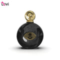 Devi Wholesale Private Label 30ml 50ml 100ml Aluminum Alloy Crimp Luxury Empty Black Perfume Glass Bottle Screen Printing