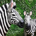 1.2M Giant Life Size Outdoor Large Fiberglass Zebra Figurines Decoration