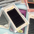 Custom Lash Trays Box Lash Extension Wholesale j B c d CC DD L M 0.03 0.05 0.07 Soft Silk Cashmere Volume Eyelash Extensions