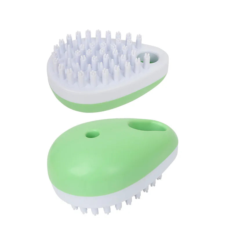 Pet Cleaning Grooming Supplies Dog Cat Shower Massage Brushes Comb Shampoo Dispenser Dog Bathing Brush Cat Bath Brush