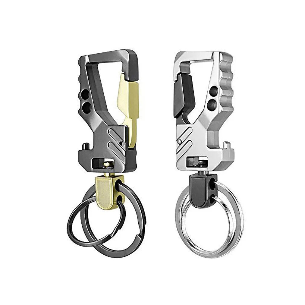 Creative Multifunctional Metal Key Chain Custom Logo Heavy Duty Bottle Opener Car Key Holder Keychain for Promotions Gifts