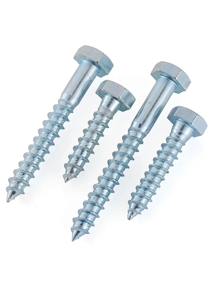 YPH Premium DIN571 Zinc Plated Wood Screws Uniform Galvanized Coating rust Resistant Ideal for Furniture and Construction