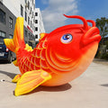 High Quality Quiet Motor Noise Custom Advertising Inflatable Goldfish Cartoon