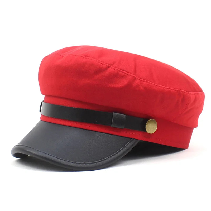 Autumn and Winter Red Hat Ladies Korean Pop Retro Painter Beret Octagonal Hat Wholesale