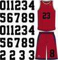 Custom Vinyl Patches Heat Press Transfer Design Soccer Numbers Heat Transfer Logo for Clothing T Shirt Vinyl Sticker