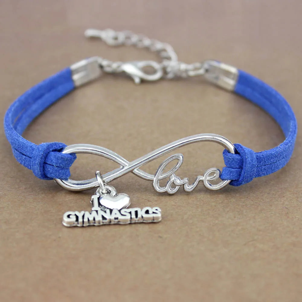 Infinity Love Flower Girl Maid of Honor Sister Camera Photography Angel Wing Moon Key Skating Gymnast Gymnastics Charm Bracelet