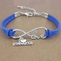 Infinity Love Flower Girl Maid of Honor Sister Camera Photography Angel Wing Moon Key Skating Gymnast Gymnastics Charm Bracelet MegaBDM