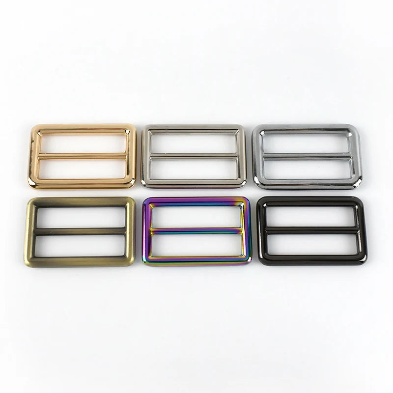 Deepeel AP083 38mm Adjustable Tri-glide Buckles Metal Slider Buckle for Bag Webbing Straps
