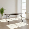 NEW 6 Foot Floyd High Pressure Mahogany Laminate Traditional Design School Use Dining Room Folding Training Table Wholesale