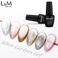 Ibdgel Popular New Silver Spar Cat Eye Gel Super Shiny Uv Nail Gel Magnetic Gel Nail Supplies