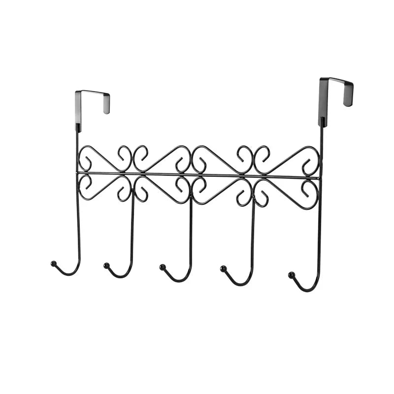 Over the Door Organizer Hooks Hat Key Clothes Hanging Storage Hanger Holder