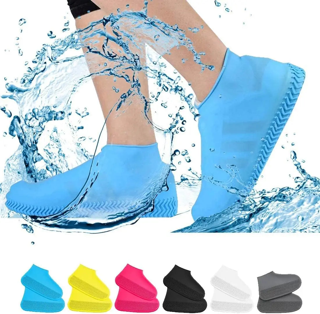 Thickened Silicone Shoe Covers Heavy Duty Reusable Anti Slip Boots Protector for Rain Mud Snow 4 Sizes S/M/L/XL for Men Women