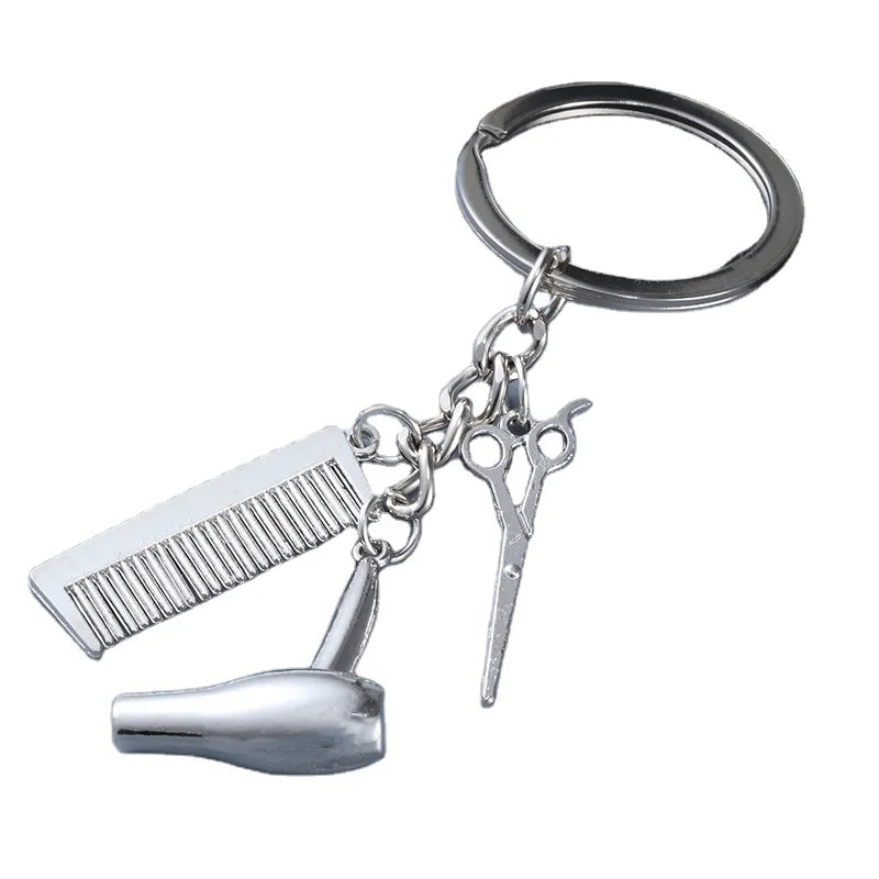 Cute Girly Fashionable Piano Music Note Enamel Card Grabber Keychain Pendant Metal Alloy Student Backpack Decorations YOUCAN