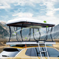 High Waterproof Canvas Four-Season Luxury Car Roof Top Tent Fiberglass Shell One Bedroom Hardtop Double Layer 24-Month Warranty