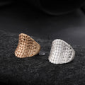 TongLing Brushed Surface Nickel Free Girl Finger Rings Texture Vintage Goth Punk Rings for Wholesale