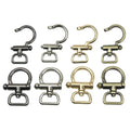 Wholesale Spring Snap Hook Trigger Bag Clasp Lock Metal Handbag Shackle D Ring Buckle