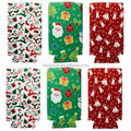 Christmas Gifts Neoprene Insulated Slim Can Cooler Bags 12 oz Cans & Bottles Waterproof Letter Pattern