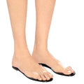 2024 Summer New Arrival Clear PVC Soft Fashion Trend Casual Flats Slides Women Flat Sandals