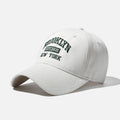 Letter Unisex Solid Color Sun Hat Korean Embroidery Adjustable Boy Girl Baseball Cap
