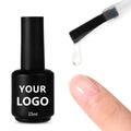KINNCO Non Yellow Tempered UV Nail Top Coat Customize Logo Nail Supplies No Wipe High Shine 15ml Gel Top Coat