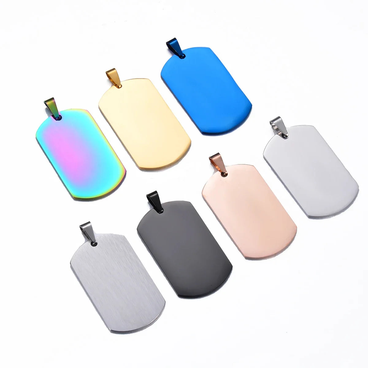 Factory Wholesale Stainless Steel Blank Dog Tag Personalized Pets Tags Oval Pendant