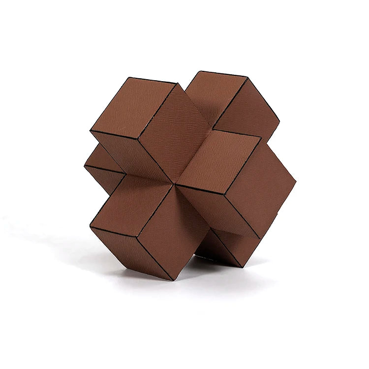 Luxury Modern Abstract Art Ornament Wooden Art Deco Ornaments Accessories for Home