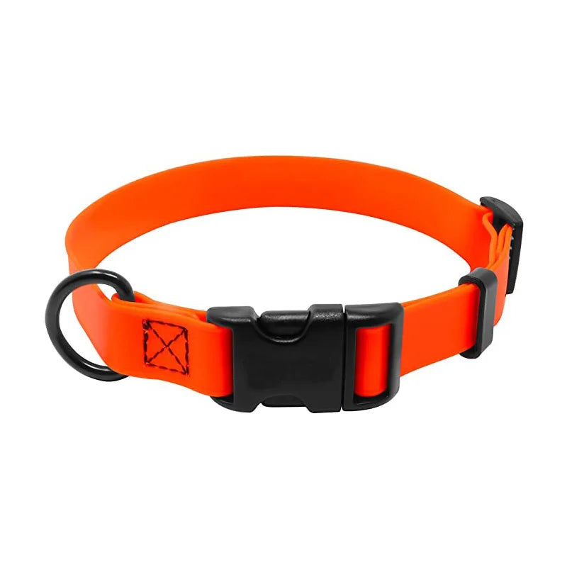 Eco-friendly Rubber Bright Colorful Dog Collar Waterproof Odor-proof PVC Dog Collar