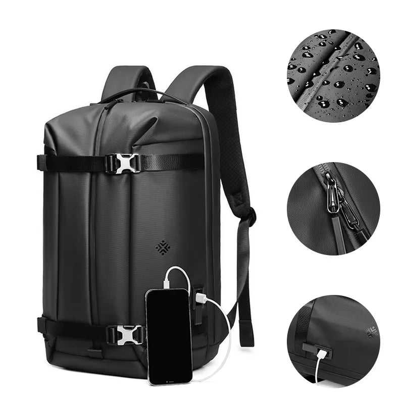 Waterproof Laptop Backpack Multifunctional Usb Charging with Computer Insert Business Smart Shoulder Bags Back Pack Mochila