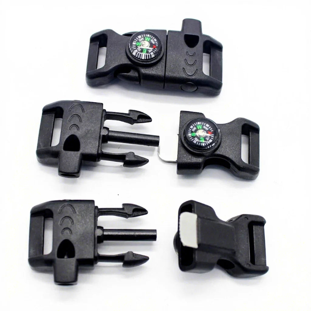 Whistle Buckle Survival Bracelet Clasp Plastic DIY Accessories 2.58x6.2cm