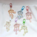 Electroplated Trumpet Wind Chime Key Chain Pendant Student Schoolbag Earphone Set Accessories