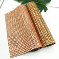 Hot Fix Crystal Diamond Mesh Adhesive Diamond Sheet DIY Bag Cloth Rhinestone Accessories