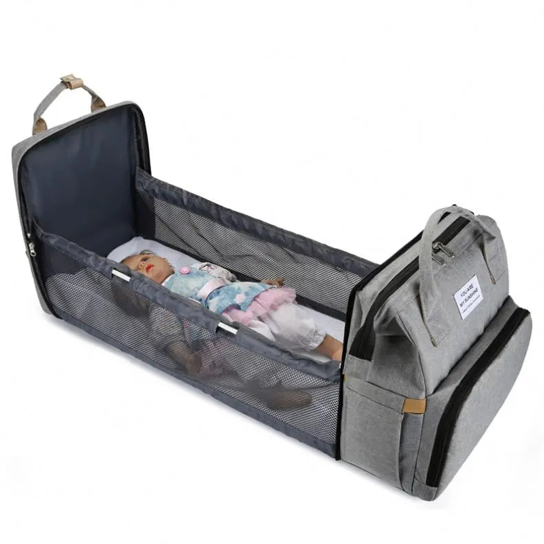 Low Price Wholesale Usb Charging Oxford Changing Bags Large Capacity Diaper Bag Backpack