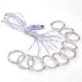 Howlighting LED String Lights Fairy Icicle Decoration Remote Control USB Wedding Garland Christmas Curtain Lights