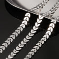 New Design Leaf Shape Design Stainless Steel Flat Chains DIY Jewelry Making Accessories & Components