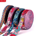 Hot Sale Jacquard Waist Backpack Shoulder Straps 38mm Elastic Web Band Accessories Polyester Cotton Print Pet Ribbon Bag Belts
