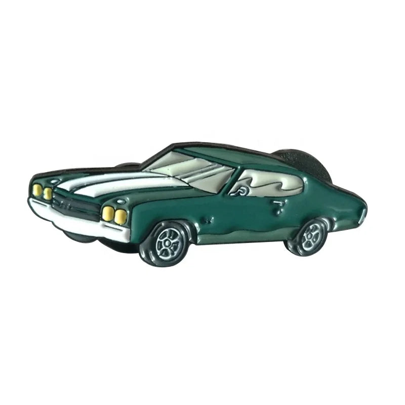 Custom Promotional Badge Pin 3D Soft Enamel Pin Car Badge Car Shape Metal European Customized Angel Folk Art