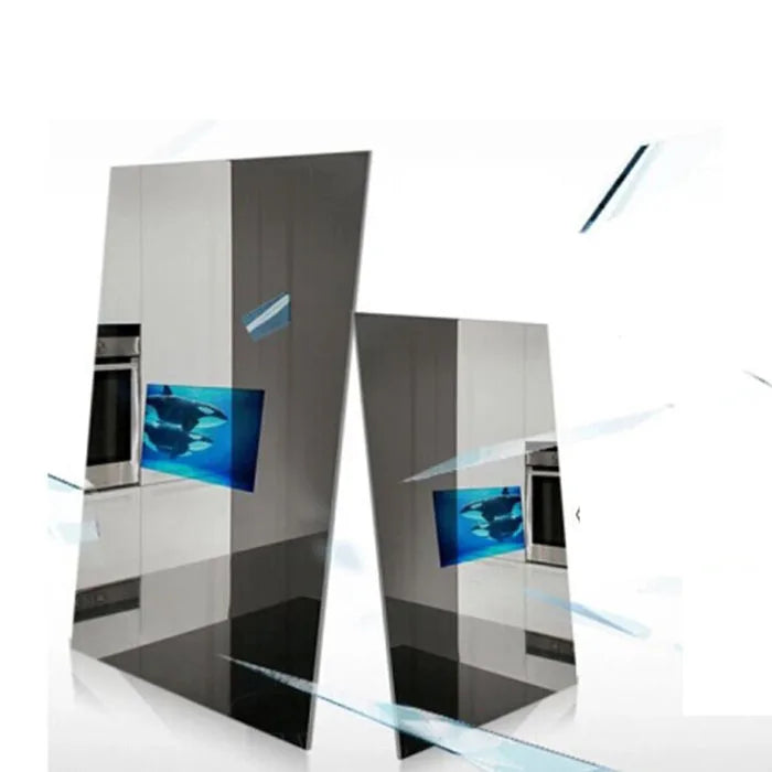 Magic Wall Mounted Fitness Mirrors Digital Advertising AI Fitting Touch Screen LCD Smart Mirror Retail Store Shopping Mall SDK