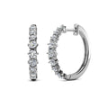 Minimalist Huggie Hoop Pam Clip Earrings  Embellished with Swarovski Crystals  Daisini Sterling Silver 925 Jewelry for Women