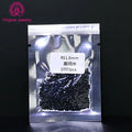 Manufacturer Price 0.9mm to 3mm All Sizes Loose Black Nano Crystal Gems Round Shape Wax Setting Synthetic Nano Crystal Gemstones